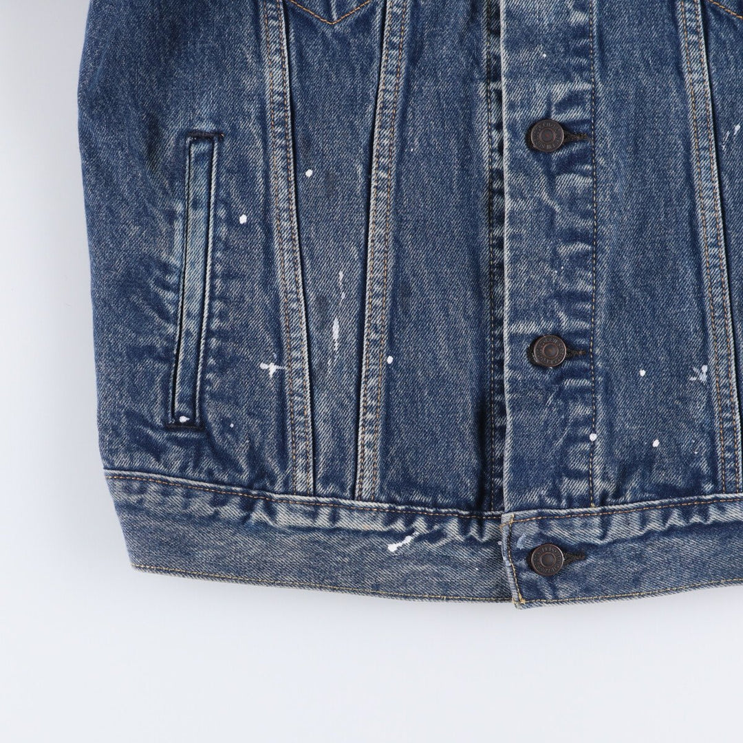 Levi's Painted Denim Jacket, G-Jean, Men's M Size cotton blue type Vintage Second Hand