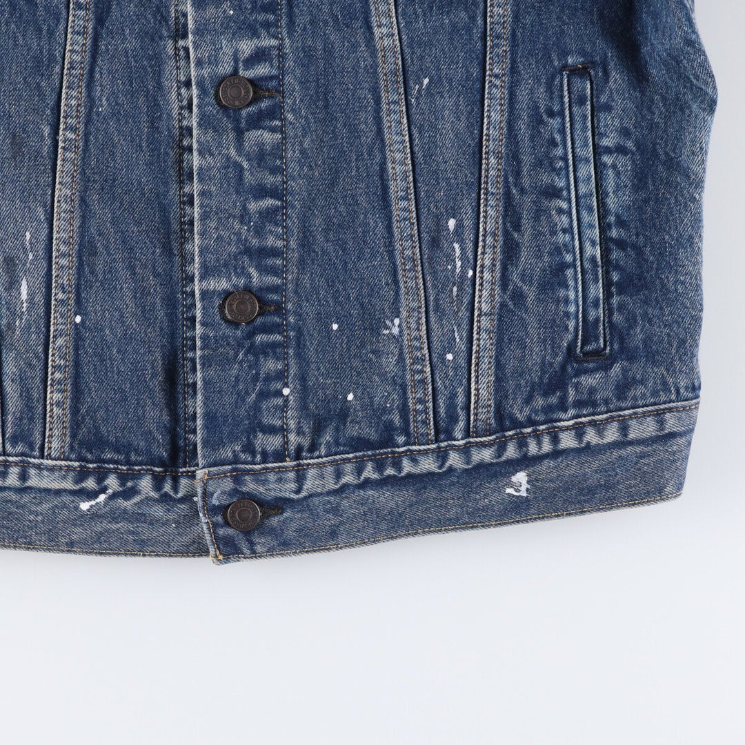 Levi's Painted Denim Jacket, G-Jean, Men's M Size cotton blue type Vintage Second Hand
