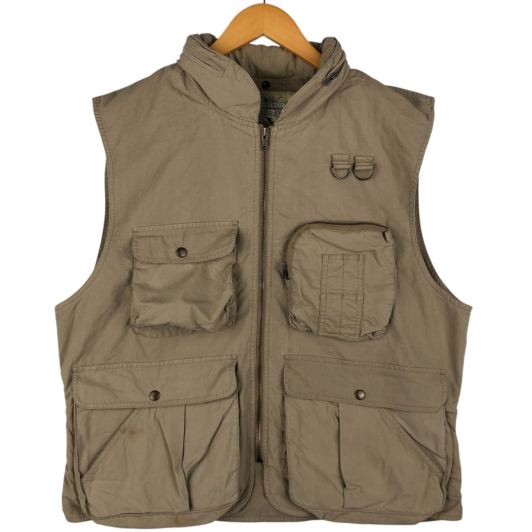 90'S Banana Republic Safari Vest, Men's Size L, Vintage cotton Beige type Vintage Second Hand