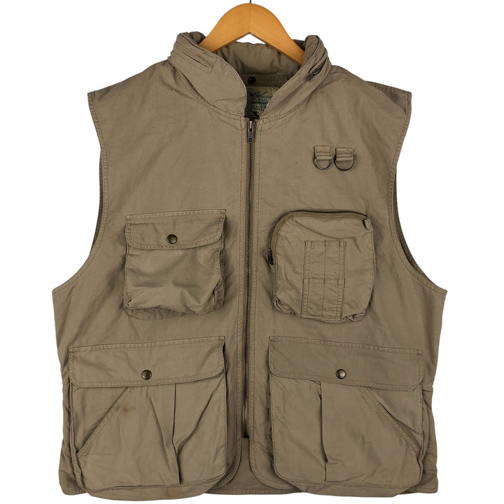 90'S Banana Republic Safari Vest, Men's Size L, Vintage cotton Beige type Vintage Second Hand
