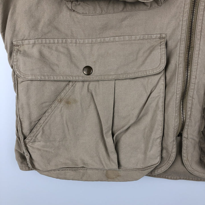 90'S Banana Republic Safari Vest, Men's Size L, Vintage cotton Beige type Vintage Second Hand