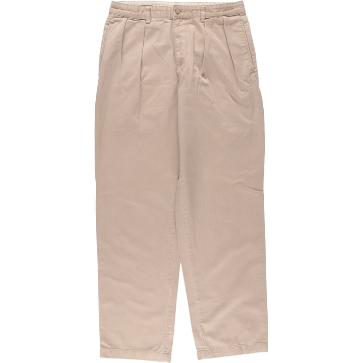 Ralph Lauren POLO RALPH LAUREN Two-pleat Chino Pants for Men, Size W32 cotton Beige type Vintage Second Hand
