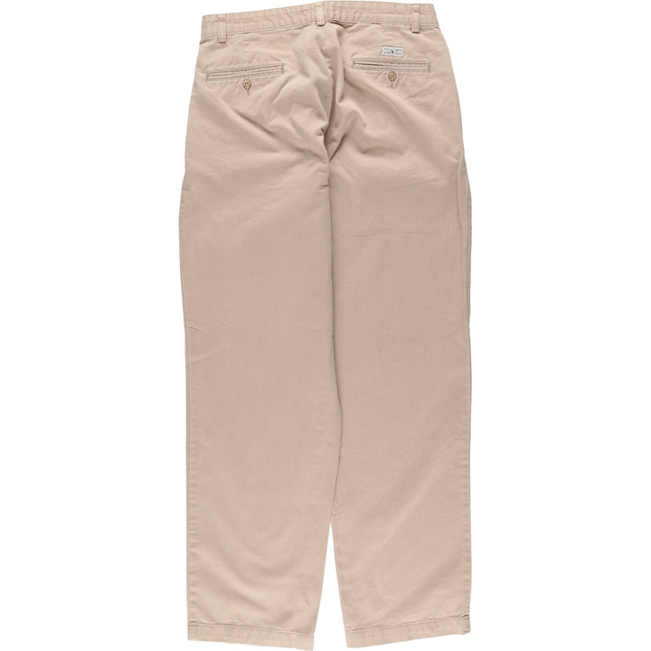 Ralph Lauren POLO RALPH LAUREN Two-pleat Chino Pants for Men, Size W32 cotton Beige type Vintage Second Hand