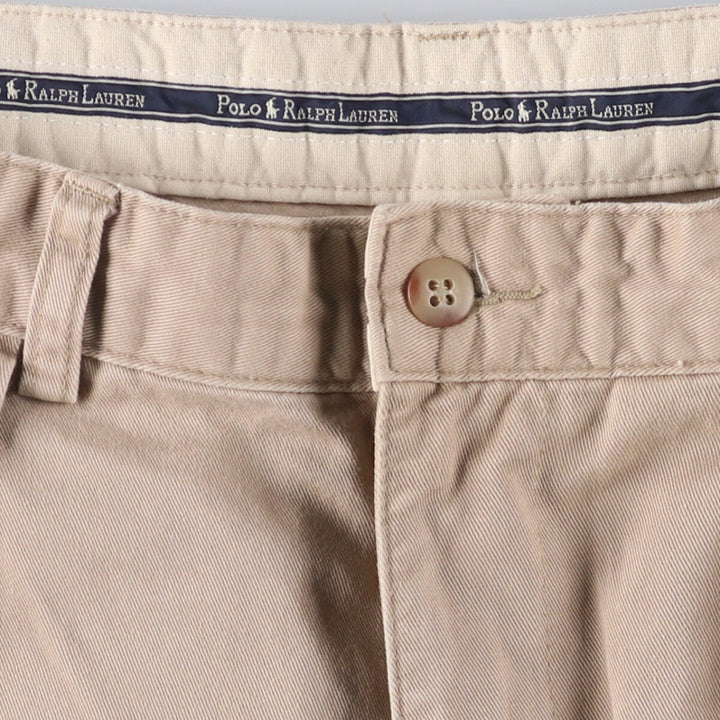 Ralph Lauren POLO RALPH LAUREN Two-pleat Chino Pants for Men, Size W32 cotton Beige type Vintage Second Hand