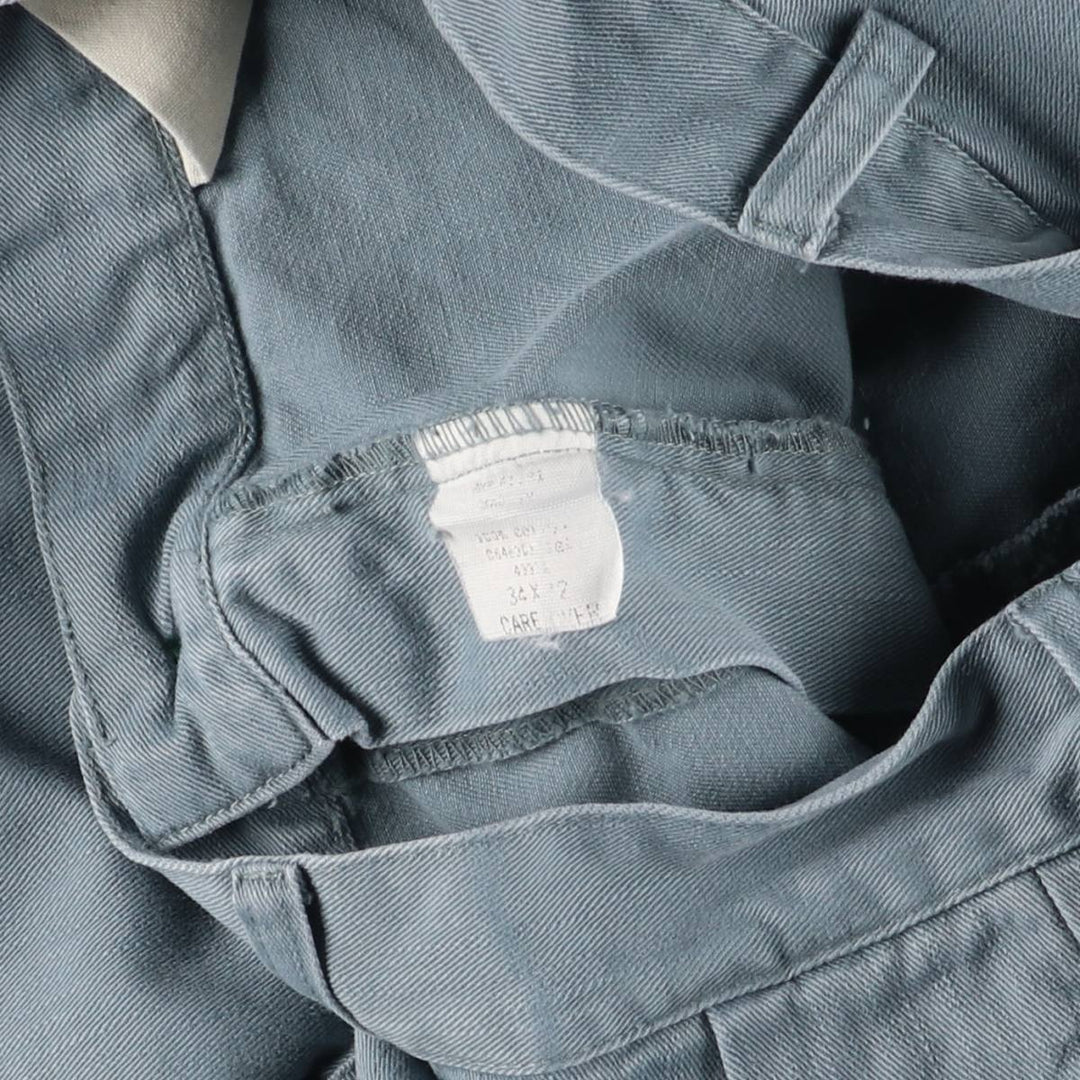 Ralph Lauren POLO by Ralph Lauren Two-pleat Chino Pants for Men, W33 equivalent cotton Blue type light blue Vintage Second Hand