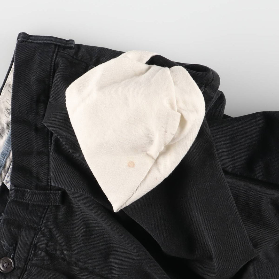 Ralph Lauren POLO by Ralph Lauren CLASSIC FIT two-pleat chino pants for men, size w36 cotton black type Vintage Second Hand