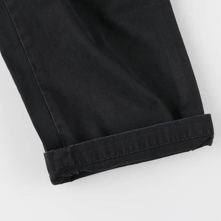 Ralph Lauren POLO by Ralph Lauren CLASSIC FIT two-pleat chino pants for men, size w36 cotton black type Vintage Second Hand