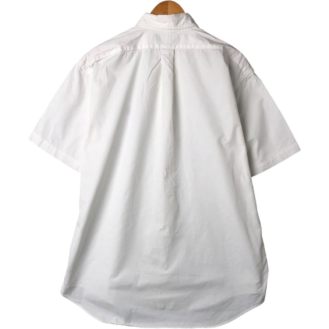 Ralph Lauren BLAKE short sleeve button down shirt, men's size L cotton white type Vintage Second Hand