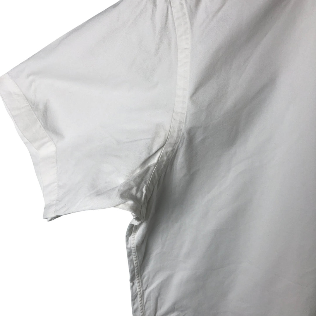 Ralph Lauren BLAKE short sleeve button down shirt, men's size L cotton white type Vintage Second Hand