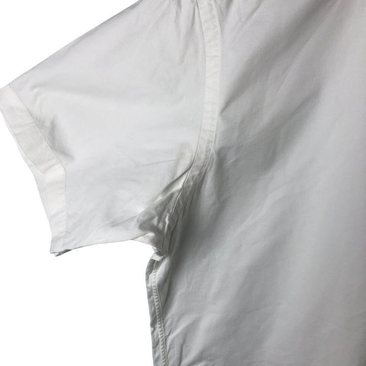 Ralph Lauren BLAKE short sleeve button down shirt, men's size L cotton white type Vintage Second Hand