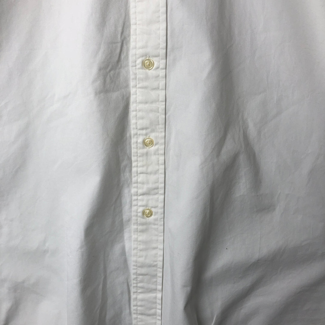 Ralph Lauren BLAKE short sleeve button down shirt, men's size L cotton white type Vintage Second Hand