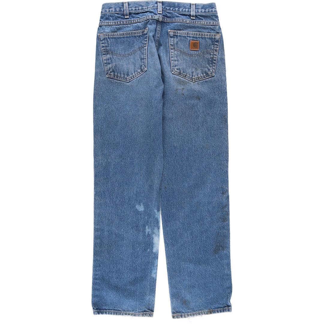 00'S Carhartt Relaxed Fit Tapered Denim Pants Men's W31 cotton blue type Vintage Second Hand