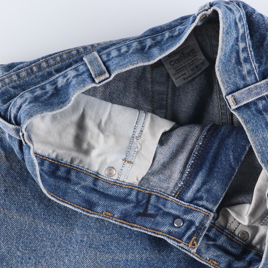 00'S Carhartt Relaxed Fit Tapered Denim Pants Men's W31 cotton blue type Vintage Second Hand