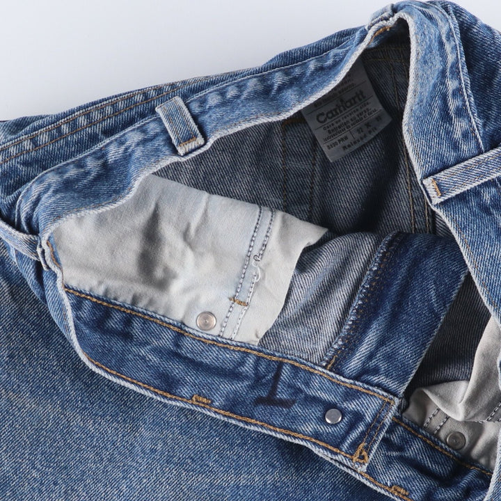 00'S Carhartt Relaxed Fit Tapered Denim Pants Men's W31 cotton blue type Vintage Second Hand