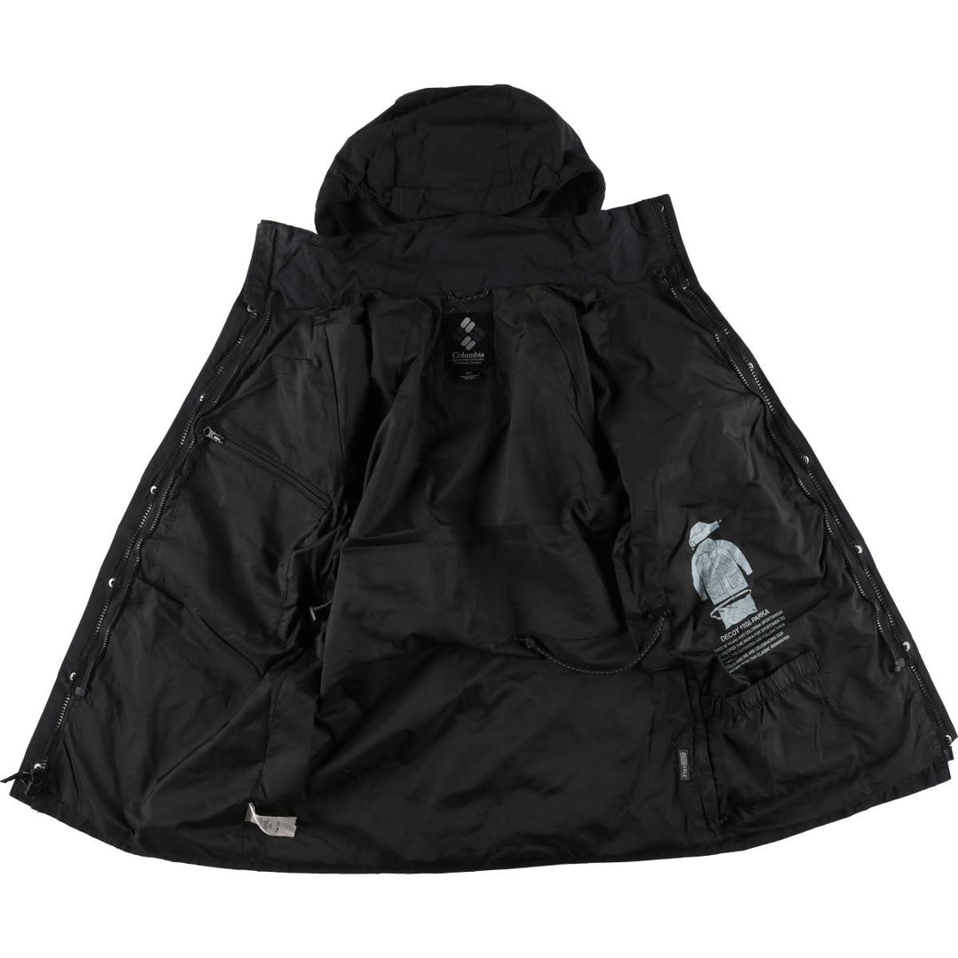 Columbia PACKABLE Ripstop Mountain Parka Shell Jacket Women's Size S Nylon black type Vintage Second Hand