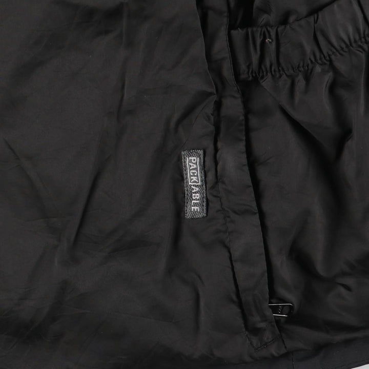 Columbia PACKABLE Ripstop Mountain Parka Shell Jacket Women's Size S Nylon black type Vintage Second Hand