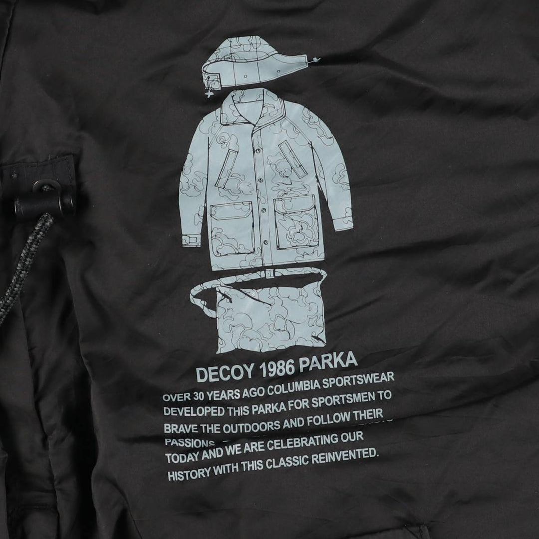 Columbia PACKABLE Ripstop Mountain Parka Shell Jacket Women's Size S Nylon black type Vintage Second Hand