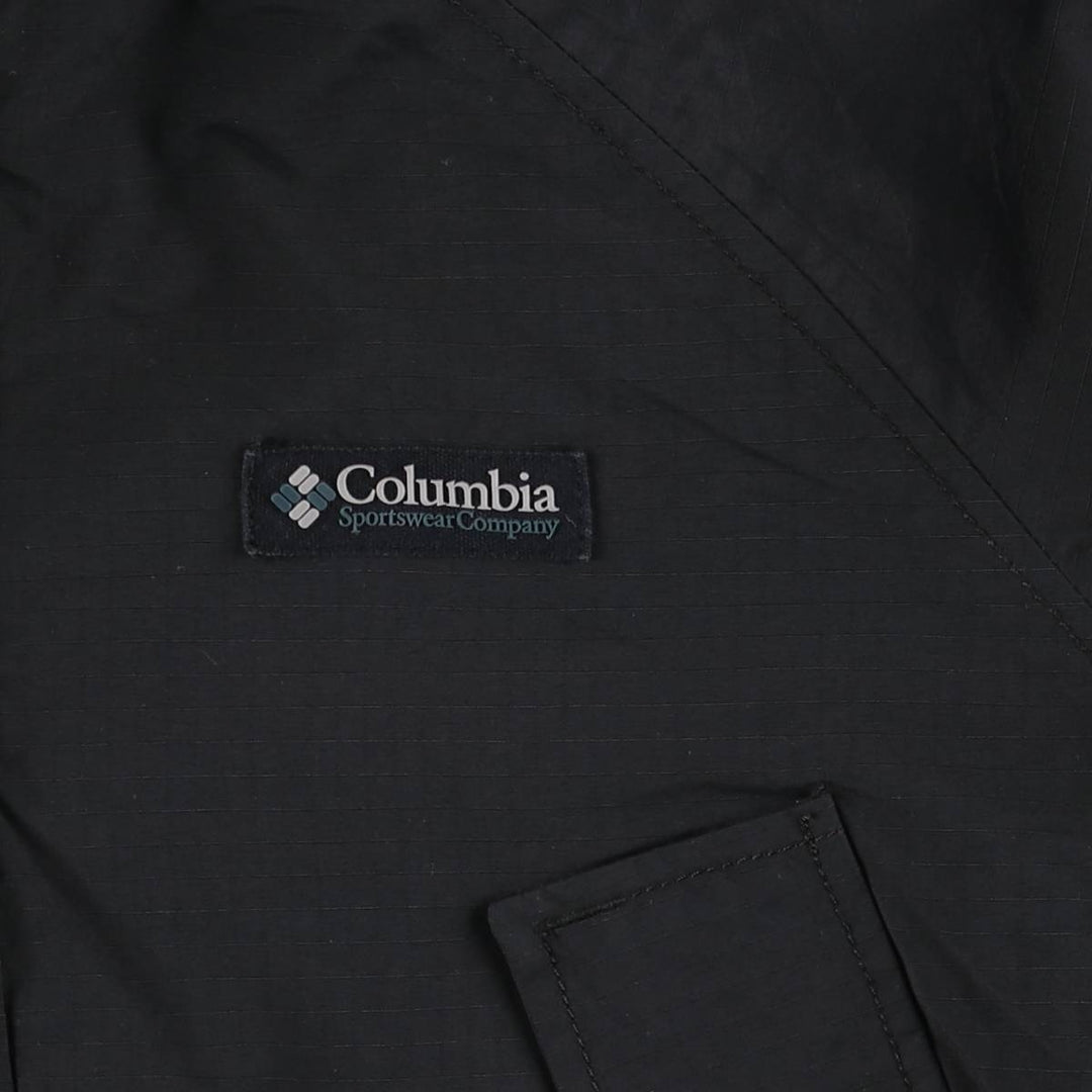 Columbia PACKABLE Ripstop Mountain Parka Shell Jacket Women's Size S Nylon black type Vintage Second Hand