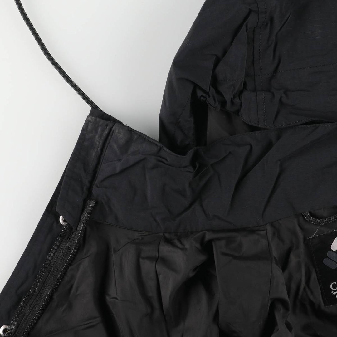Columbia PACKABLE Ripstop Mountain Parka Shell Jacket Women's Size S Nylon black type Vintage Second Hand