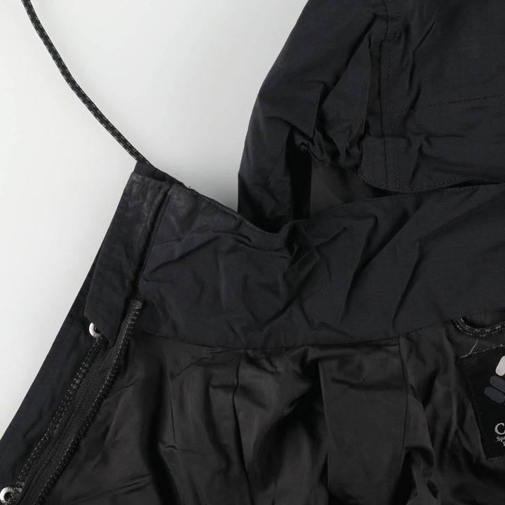 Columbia PACKABLE Ripstop Mountain Parka Shell Jacket Women's Size S Nylon black type Vintage Second Hand