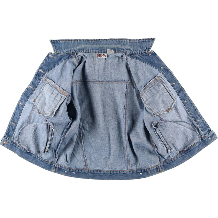 BILL BLASS denim jacket, denim jacket, women's size M cotton blue type Vintage Second Hand
