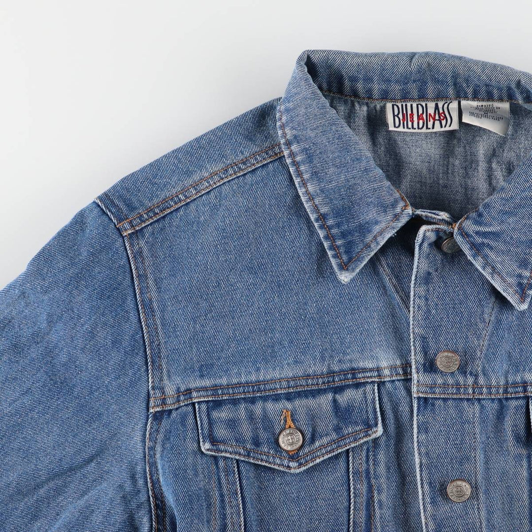 BILL BLASS denim jacket, denim jacket, women's size M cotton blue type Vintage Second Hand