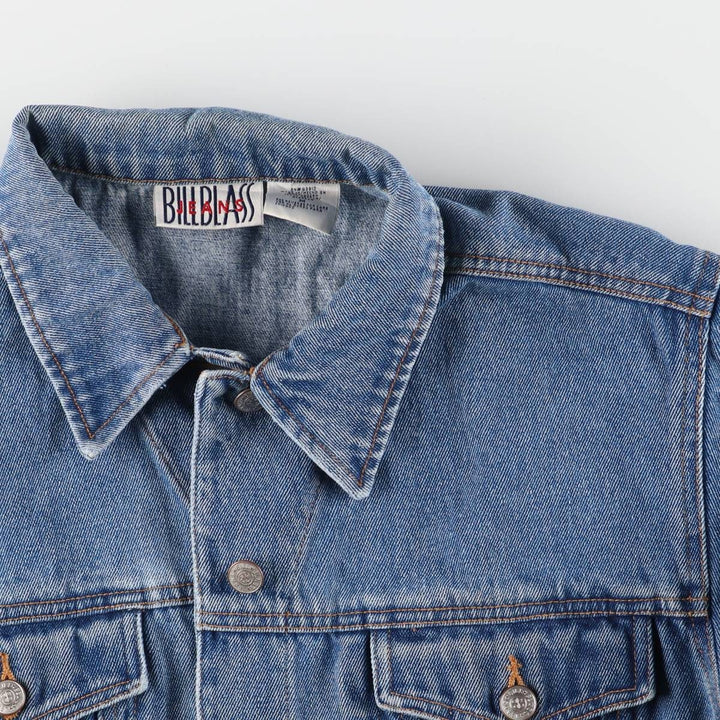 BILL BLASS denim jacket, denim jacket, women's size M cotton blue type Vintage Second Hand