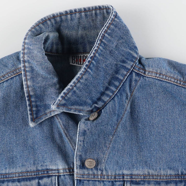 BILL BLASS denim jacket, denim jacket, women's size M cotton blue type Vintage Second Hand