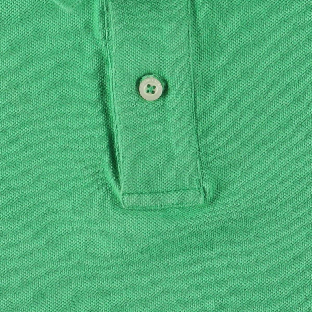 Ralph Lauren Classic Fit Short Sleeve Polo Shirt Women's XL cotton green type Vintage Second Hand