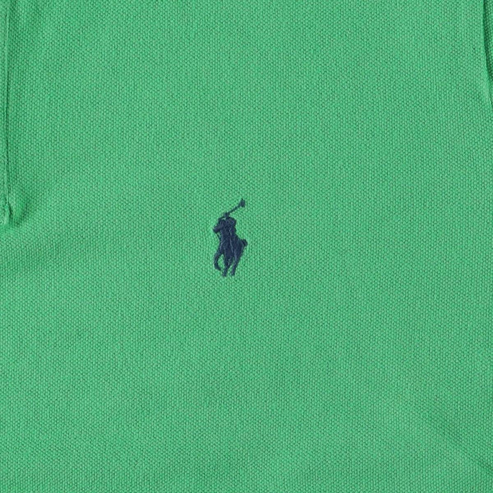 Ralph Lauren Classic Fit Short Sleeve Polo Shirt Women's XL cotton green type Vintage Second Hand