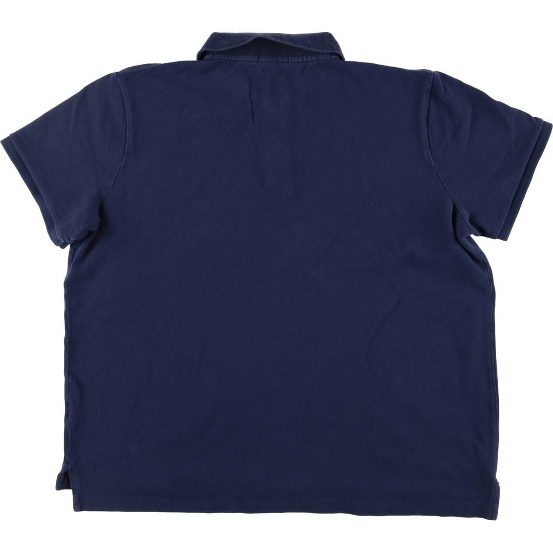 Ralph Lauren POLO RALPH LAUREN CLASSIC FIT short sleeve polo shirt for women, size XL cotton navy blue type Vintage Second Hand