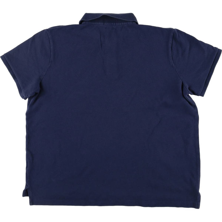 Ralph Lauren POLO RALPH LAUREN CLASSIC FIT short sleeve polo shirt for women, size XL cotton navy blue type Vintage Second Hand