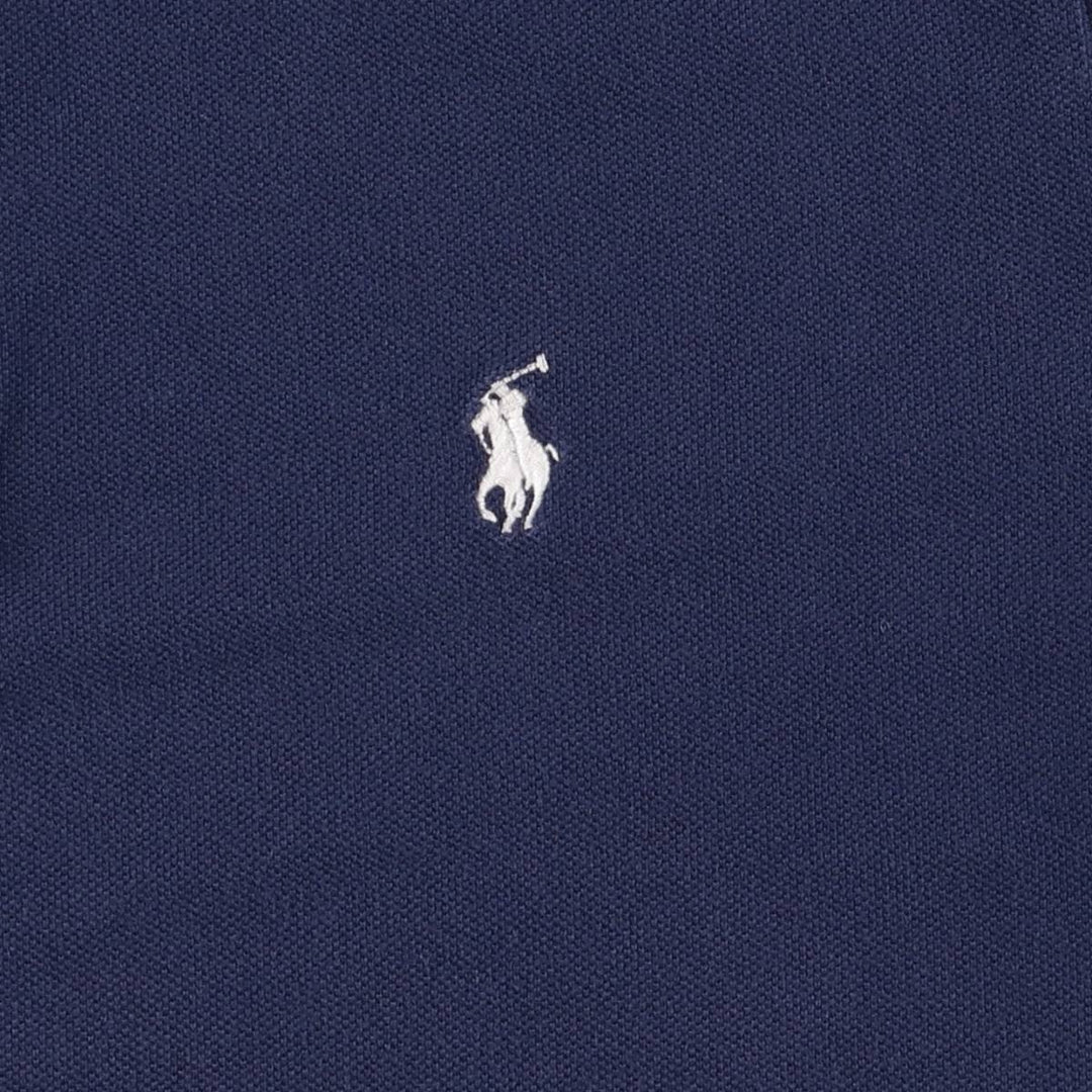 Ralph Lauren POLO RALPH LAUREN CLASSIC FIT short sleeve polo shirt for women, size XL cotton navy blue type Vintage Second Hand