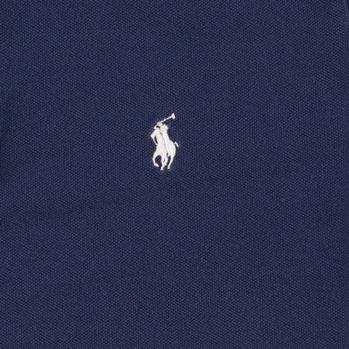 Ralph Lauren POLO RALPH LAUREN CLASSIC FIT short sleeve polo shirt for women, size XL cotton navy blue type Vintage Second Hand