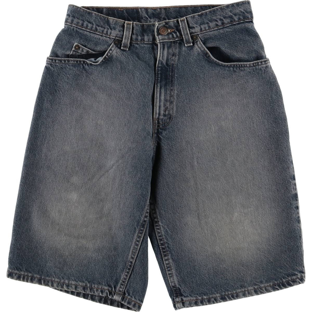 90'S Levi's 560 LOOS FIT STUDENT Orange Tab Denim Shorts Made in USA Women's L (w29) Vintage cotton black type Vintage Second Hand