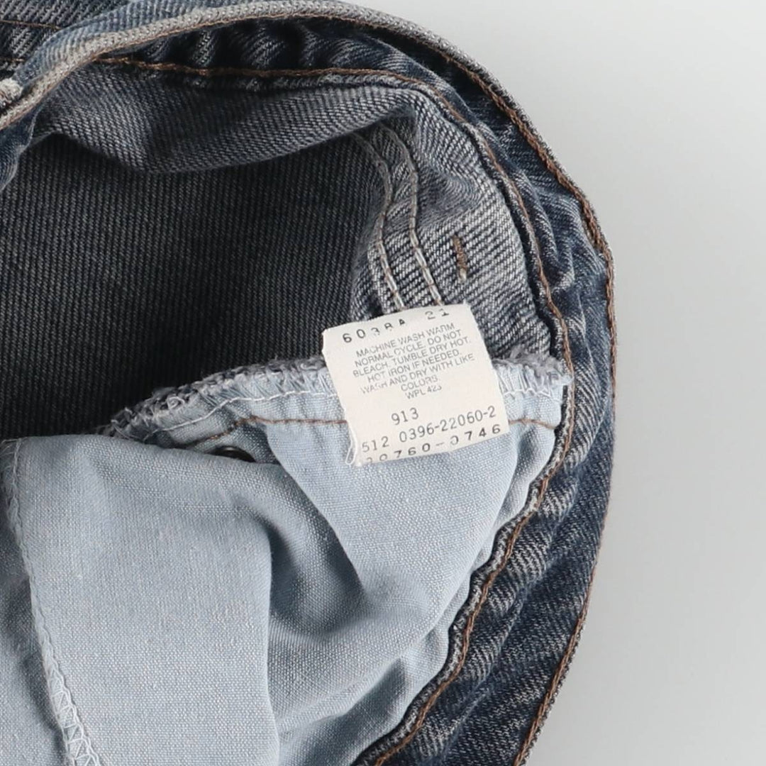 90'S Levi's 560 LOOS FIT STUDENT Orange Tab Denim Shorts Made in USA Women's L (w29) Vintage cotton black type Vintage Second Hand