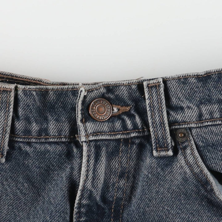 90'S Levi's 560 LOOS FIT STUDENT Orange Tab Denim Shorts Made in USA Women's L (w29) Vintage cotton black type Vintage Second Hand