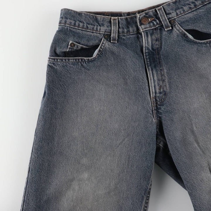 90'S Levi's 560 LOOS FIT STUDENT Orange Tab Denim Shorts Made in USA Women's L (w29) Vintage cotton black type Vintage Second Hand