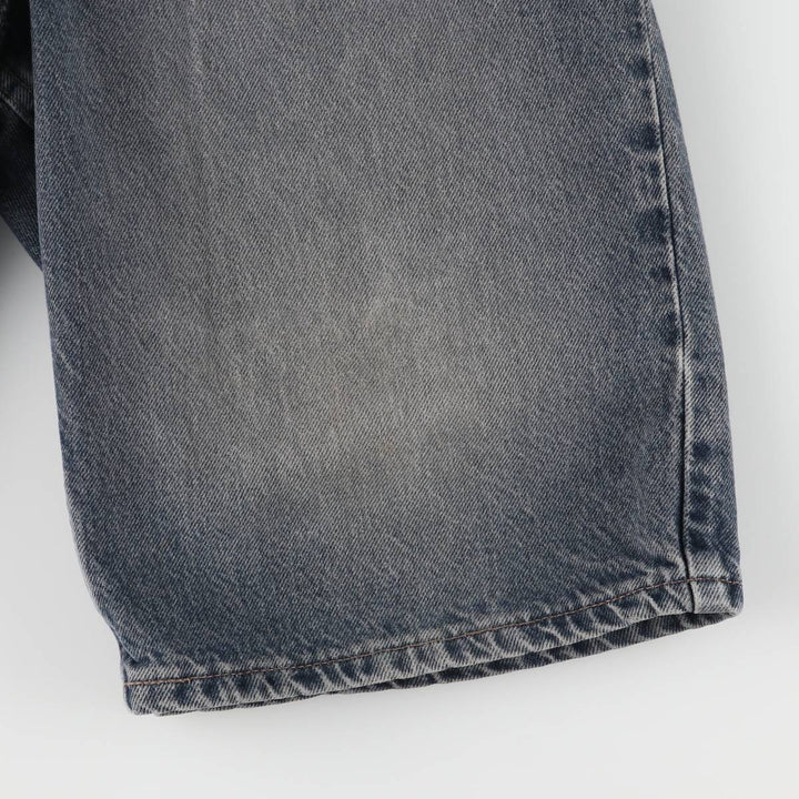 90'S Levi's 560 LOOS FIT STUDENT Orange Tab Denim Shorts Made in USA Women's L (w29) Vintage cotton black type Vintage Second Hand