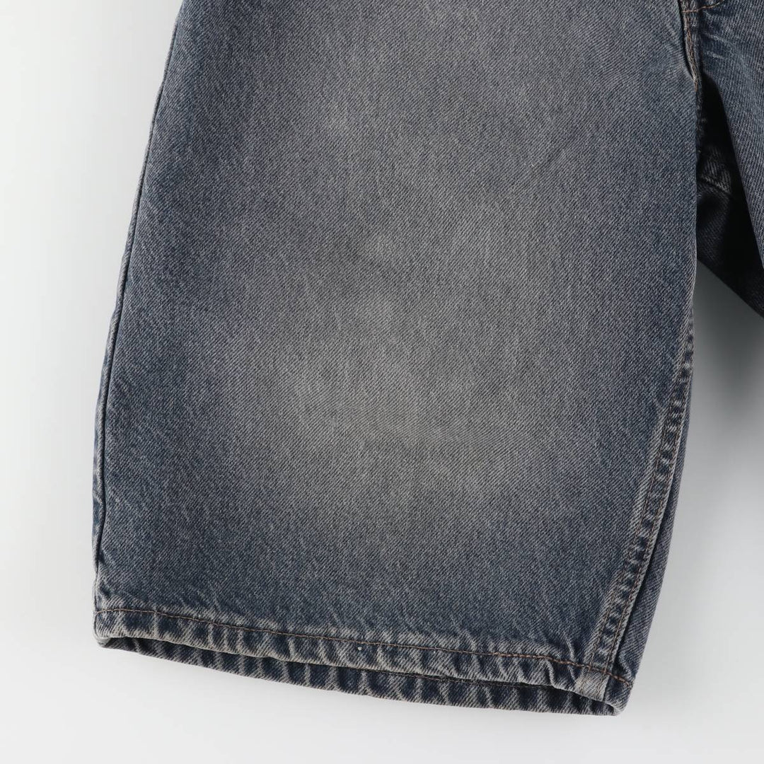 90'S Levi's 560 LOOS FIT STUDENT Orange Tab Denim Shorts Made in USA Women's L (w29) Vintage cotton black type Vintage Second Hand