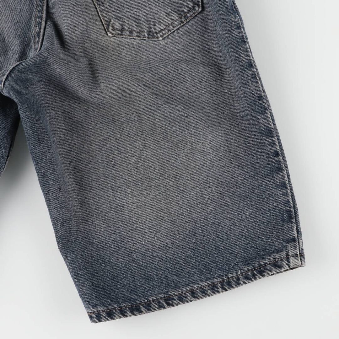 90'S Levi's 560 LOOS FIT STUDENT Orange Tab Denim Shorts Made in USA Women's L (w29) Vintage cotton black type Vintage Second Hand