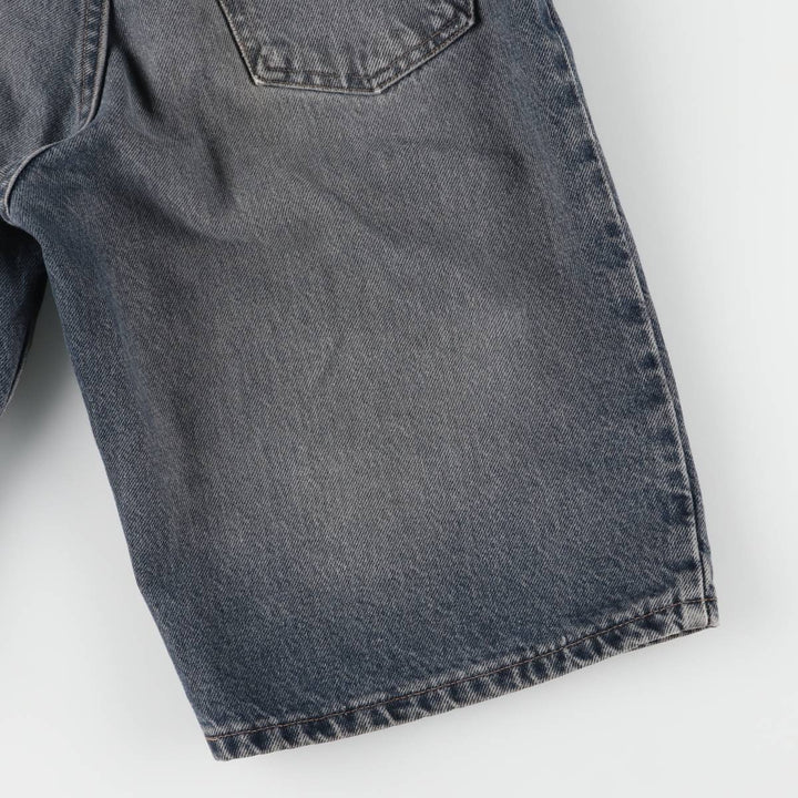 90'S Levi's 560 LOOS FIT STUDENT Orange Tab Denim Shorts Made in USA Women's L (w29) Vintage cotton black type Vintage Second Hand