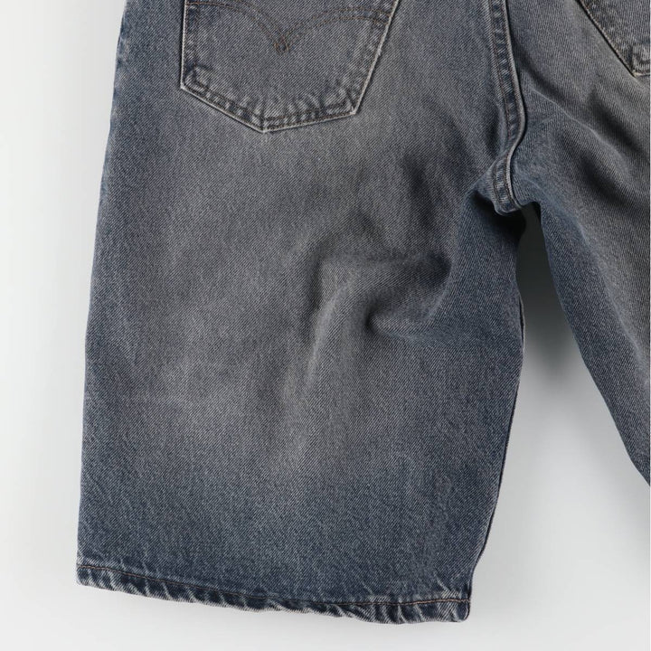 90'S Levi's 560 LOOS FIT STUDENT Orange Tab Denim Shorts Made in USA Women's L (w29) Vintage cotton black type Vintage Second Hand