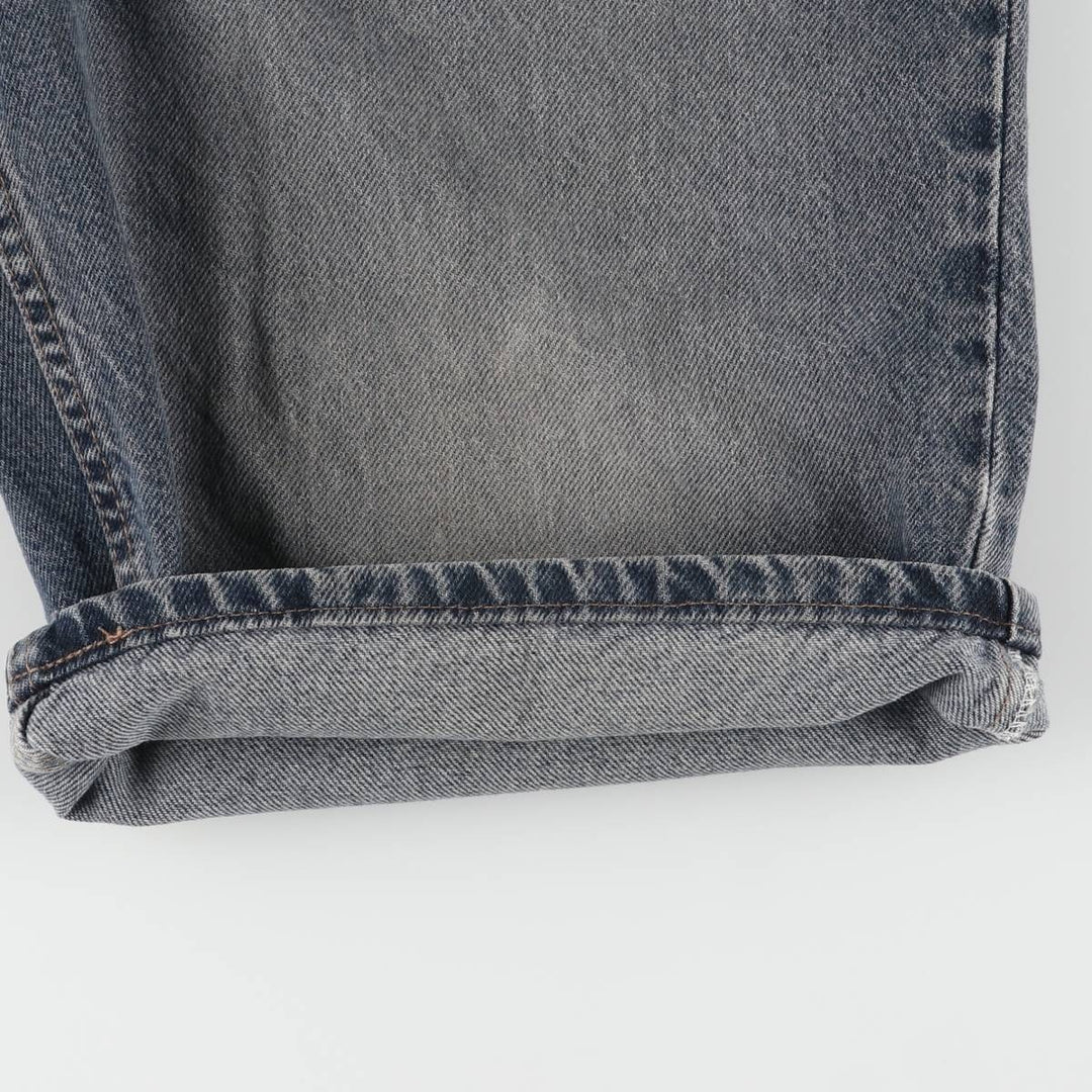 90'S Levi's 560 LOOS FIT STUDENT Orange Tab Denim Shorts Made in USA Women's L (w29) Vintage cotton black type Vintage Second Hand