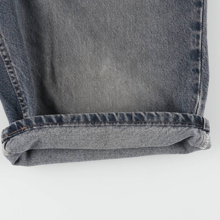 90'S Levi's 560 LOOS FIT STUDENT Orange Tab Denim Shorts Made in USA Women's L (w29) Vintage cotton black type Vintage Second Hand