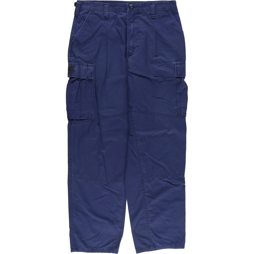 00'S US Military COAST GUARD Coast Guard ODU Operation Military Cargo Pants MEDIUM-REGULAR Men's W33 equivalent unclear Navy blue Vintage Second Hand