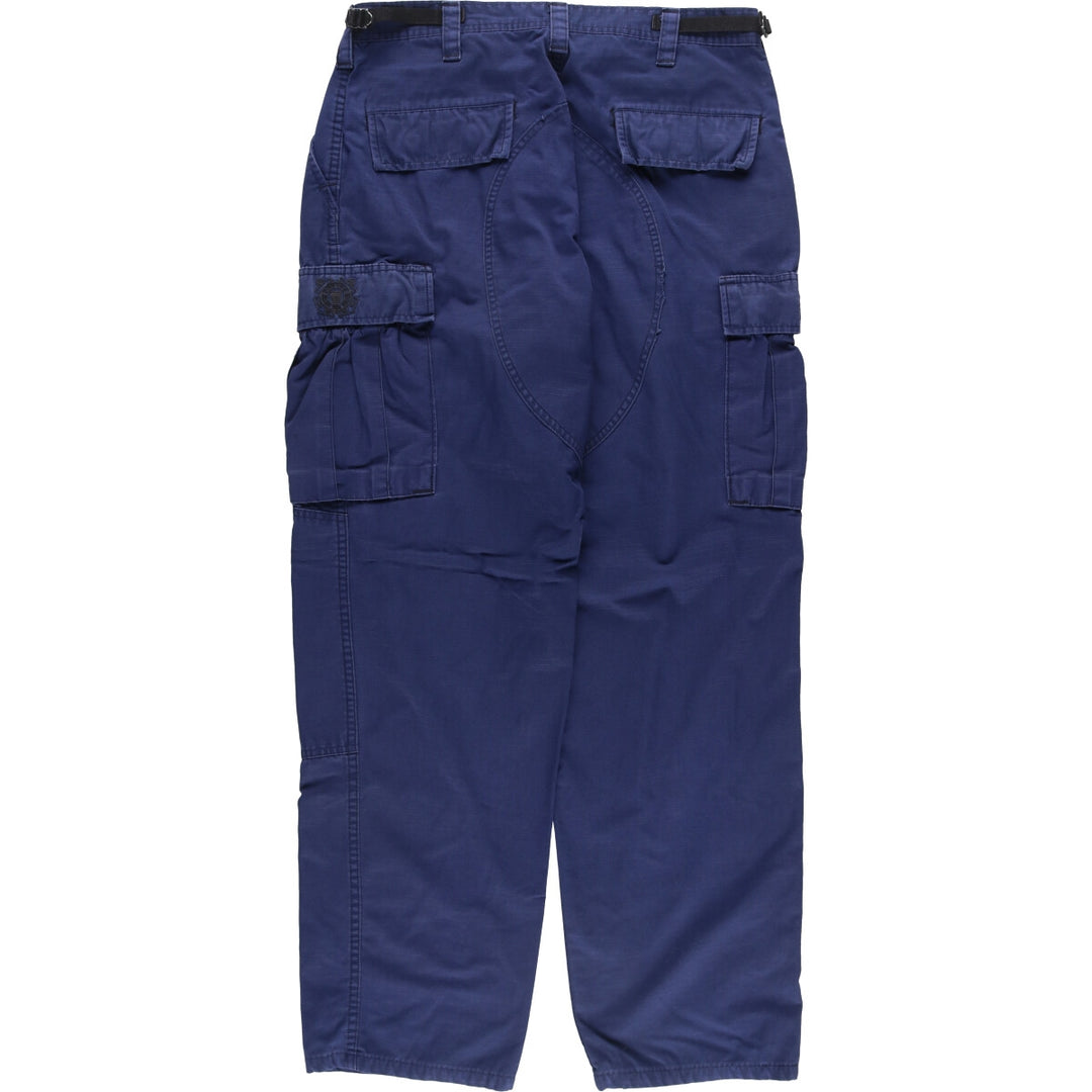 00'S US Military COAST GUARD Coast Guard ODU Operation Military Cargo Pants MEDIUM-REGULAR Men's W33 equivalent unclear Navy blue Vintage Second Hand