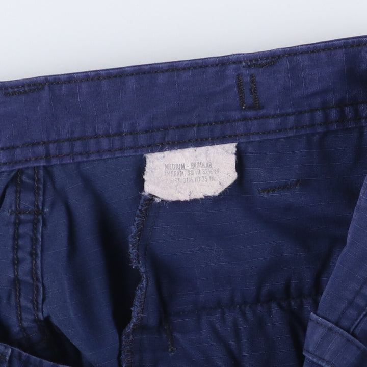 00'S US Military COAST GUARD Coast Guard ODU Operation Military Cargo Pants MEDIUM-REGULAR Men's W33 equivalent unclear Navy blue Vintage Second Hand