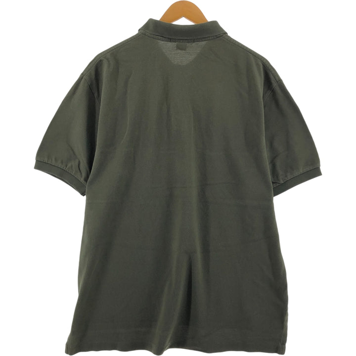 Ralph Lauren POLO by Ralph Lauren Native Border Short Sleeve Polo Shirt Men's XL cotton Khaki type Vintage Second Hand