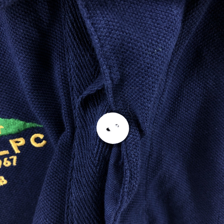 Ralph Lauren POLO by Ralph Lauren Big Pony short sleeve rugby shirt, men's size M cotton navy blue type Vintage Second Hand